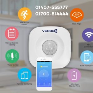 Verbex VT-PIR03W WiFi PIR Motion Sensor Detector Human Body Security alert (Smart life APP Control)